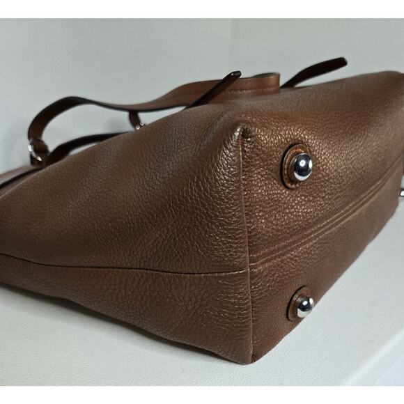 Rebecca Minkoff Signature Top Zip Tote Bag Dk Luggage Cognac MSRP $358 - Picture 10 of 15